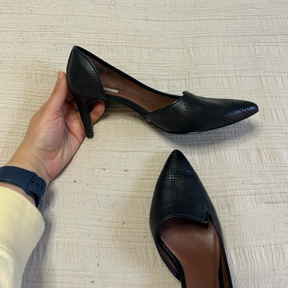 Cole Haan Perforated Black Pumps - Picture 6 of 7